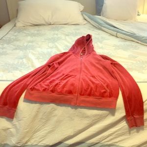 Gently used juicy couture 3x velour zip hoodie